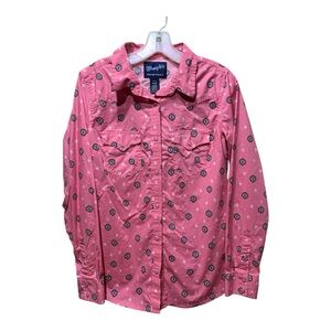 Wrangler Ltd Edition Tough Enough To Wear Pink Breast Cancer Snap Front Shirt